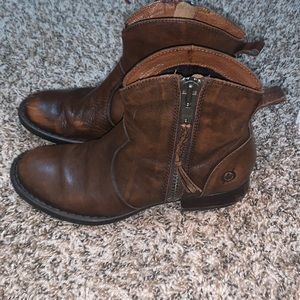 Born leather booties